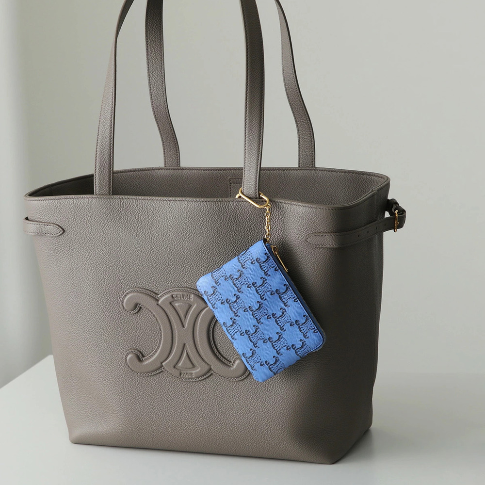 Celine coin case Wallet Triomphe Canvas Wallet Card Keyring